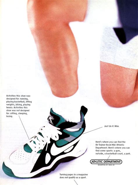 nike air trainer accel mid 1992|Vintage Ad: Nike Air Trainer Accel .